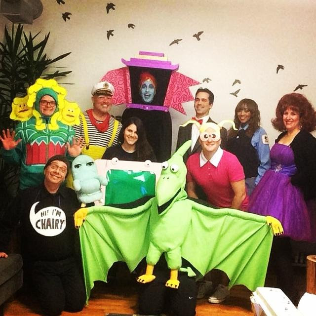 Pee-wee's Playhouse costumes group photo