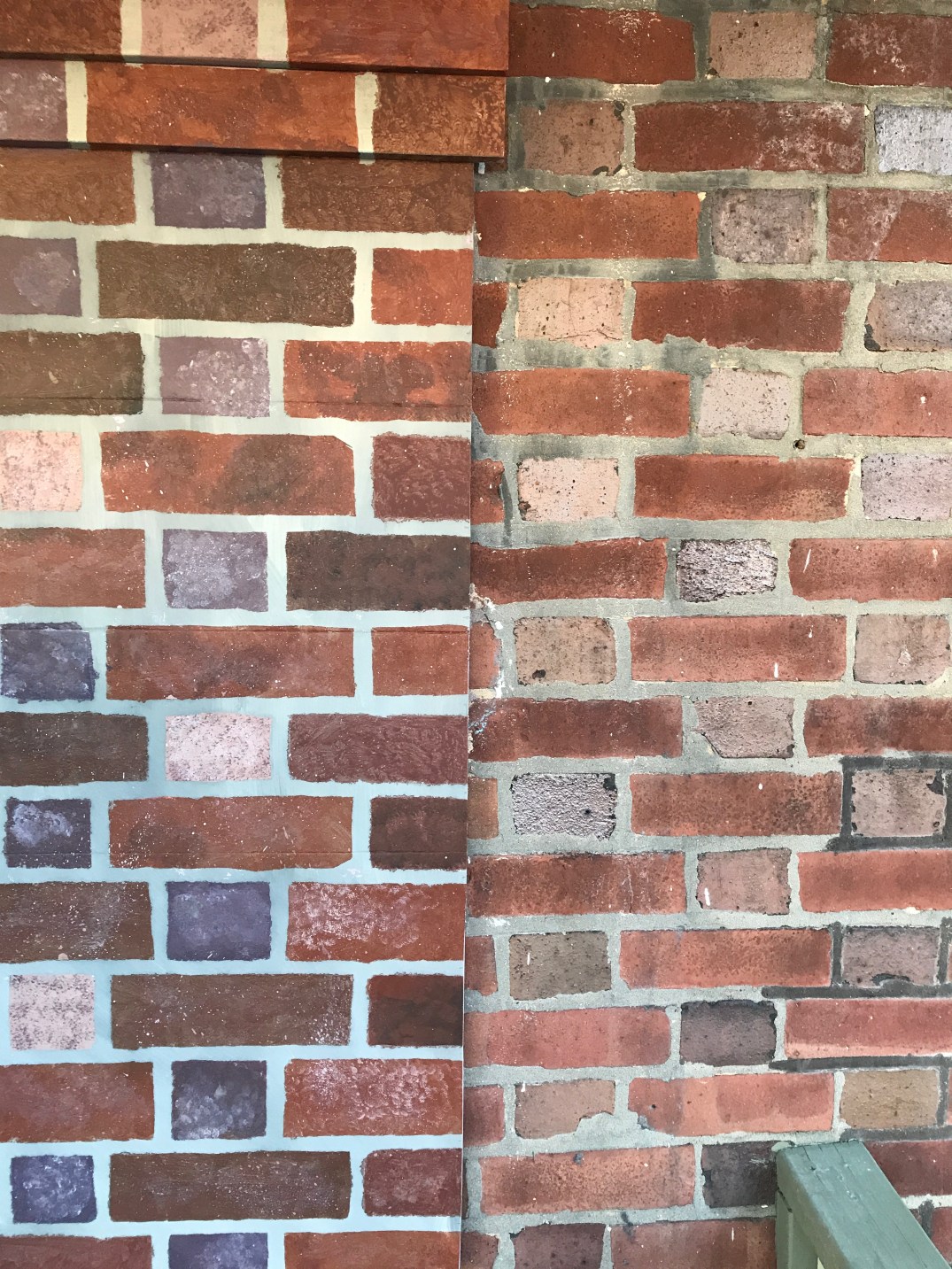 faux brick made from foam